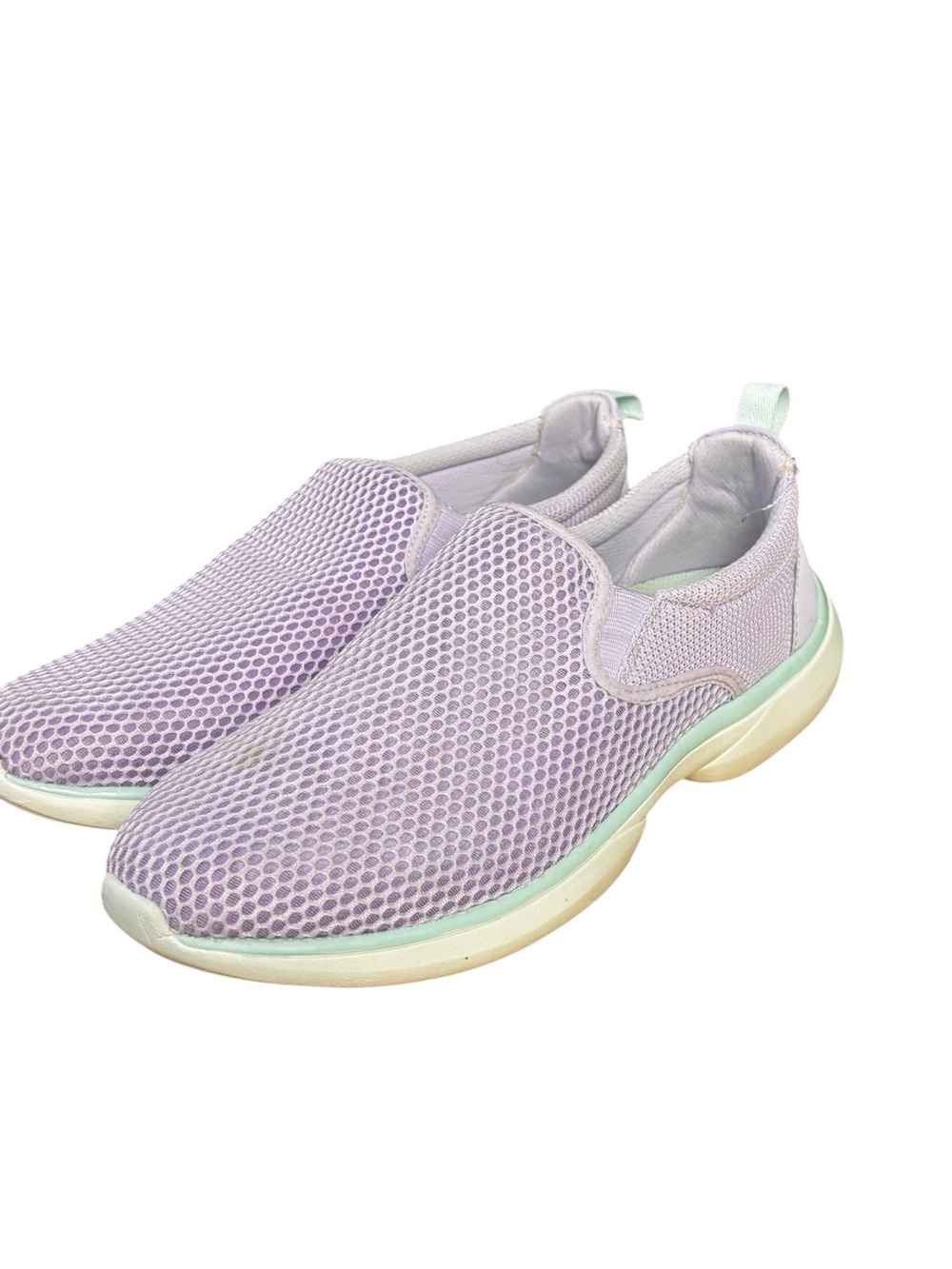 Vionic Zeta Slip-On Sneakers – Lavender Mesh & Mint Green | Women’s Size 9
